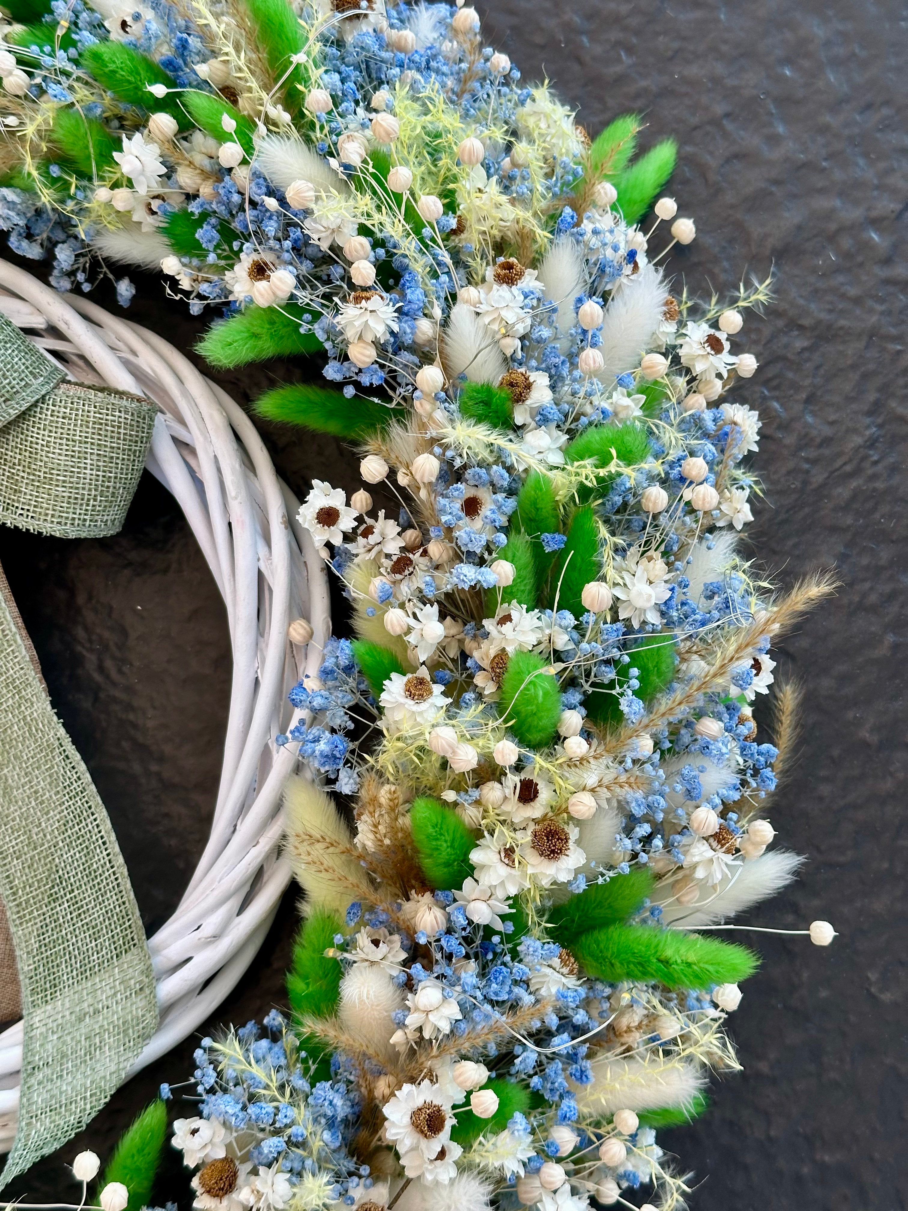 Spring Easter Wreath – Handmade Floral Front Door Decor