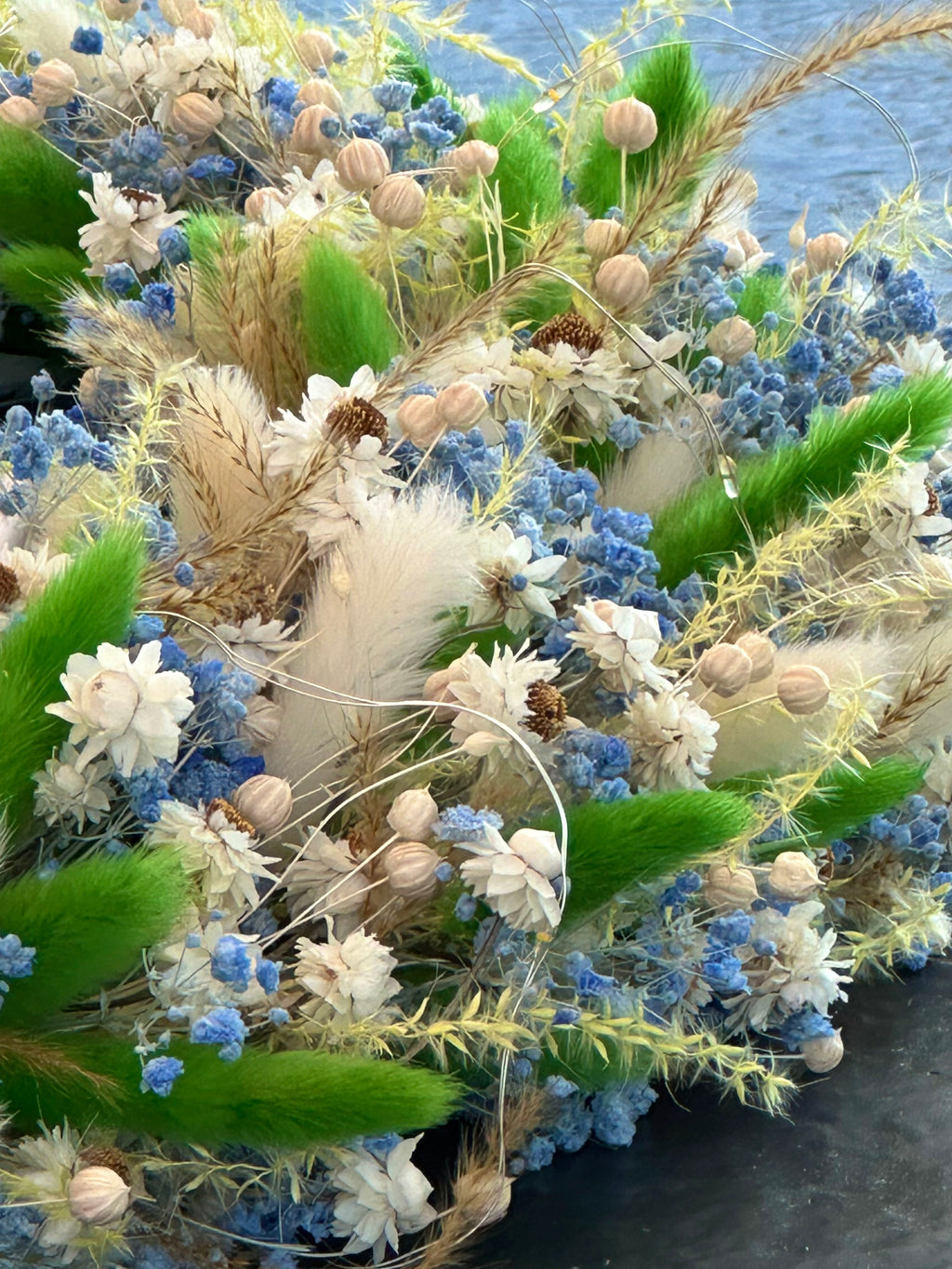 Spring Easter Wreath – Handmade Floral Front Door Decor