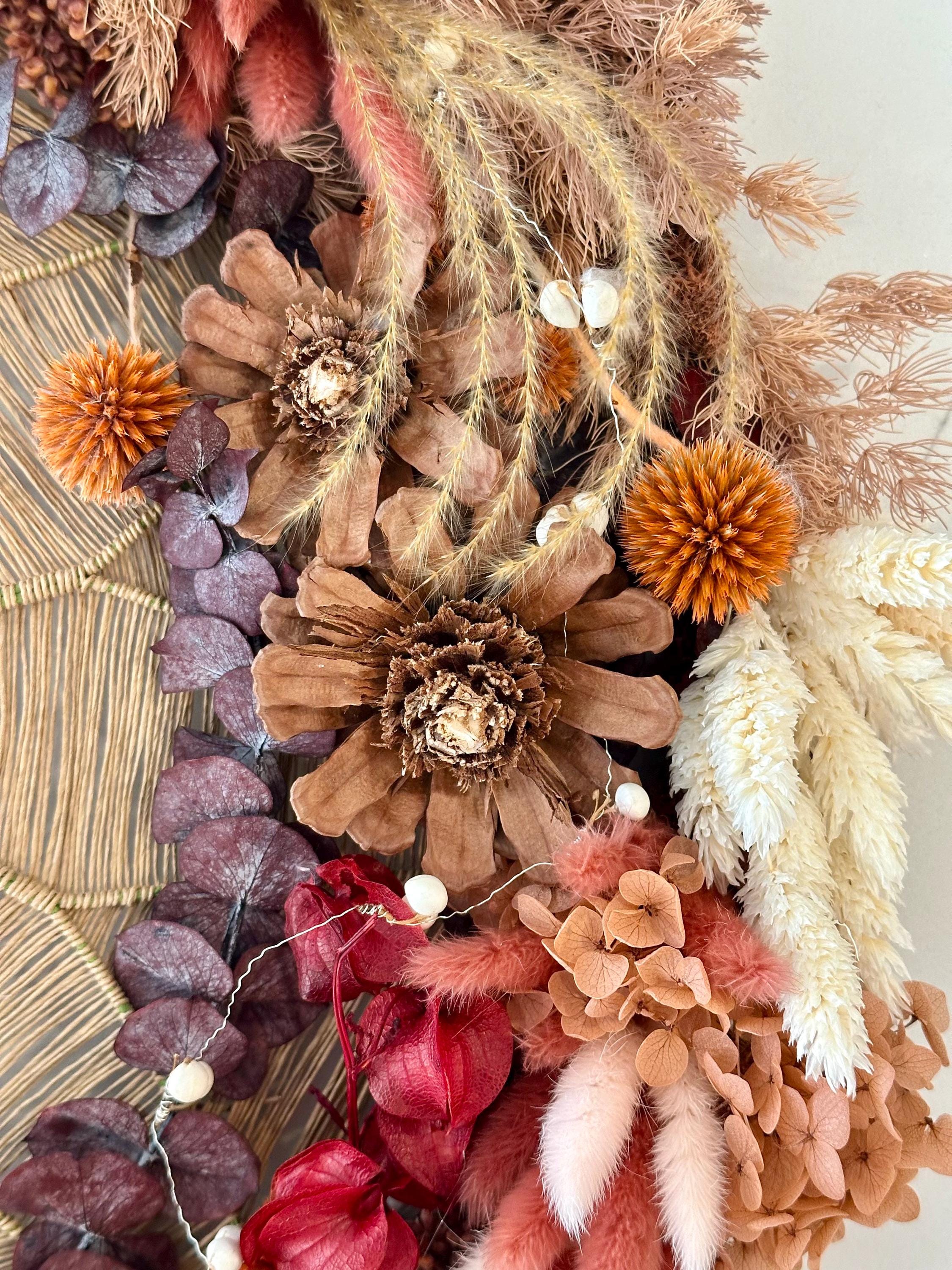 Neutral Botanical Wreath – Handmade Front Door and Wall Decor